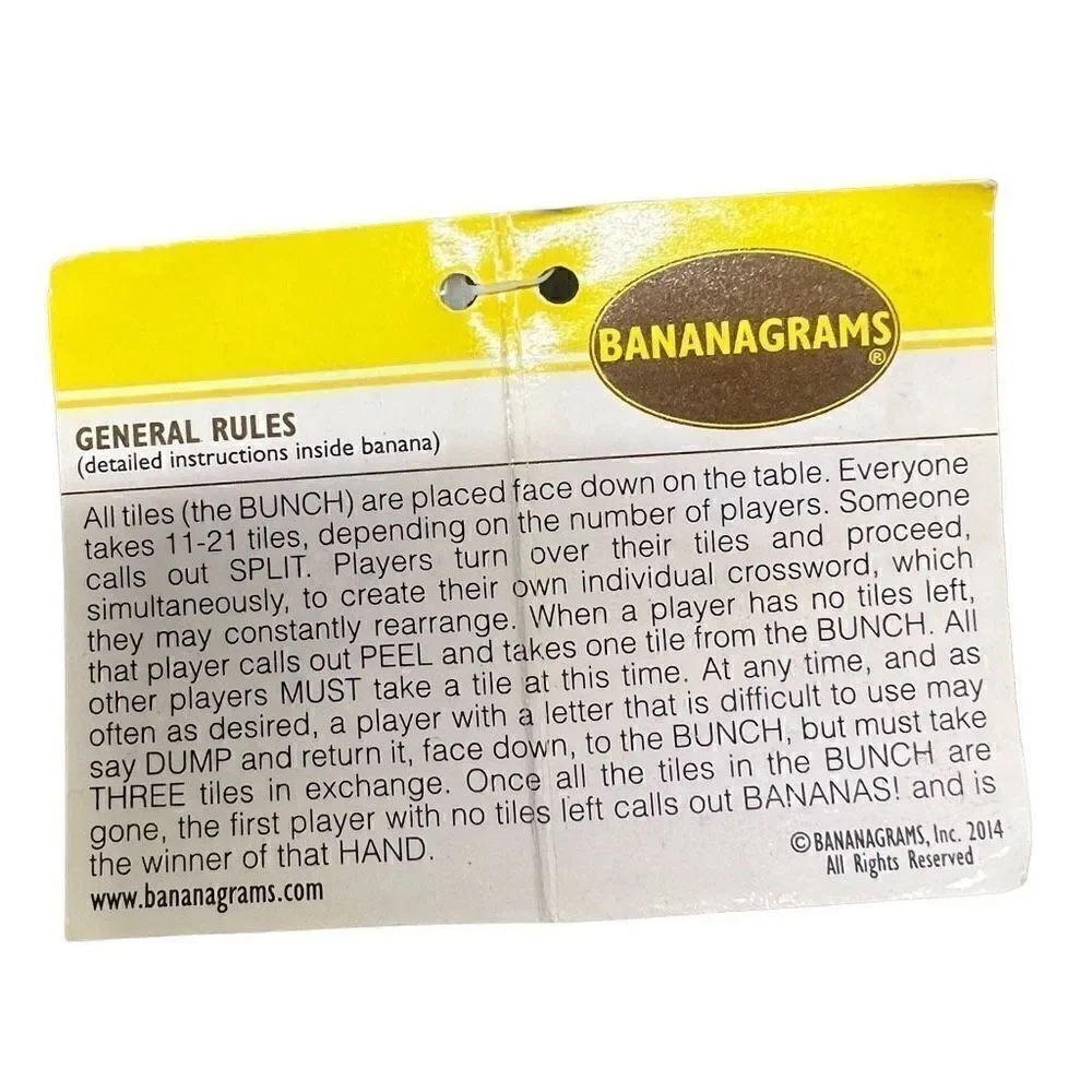Bananagrams fun word